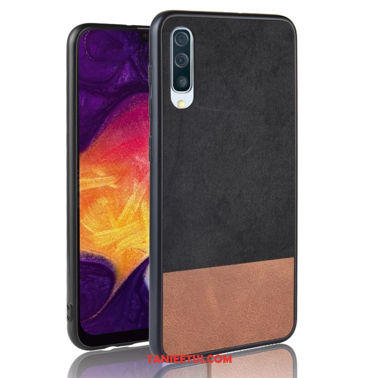 Etui Samsung Galaxy A50 Skóra Telefon Komórkowy Ochraniacz, Pokrowce Samsung Galaxy A50 Denim All Inclusive Mieszane Kolory