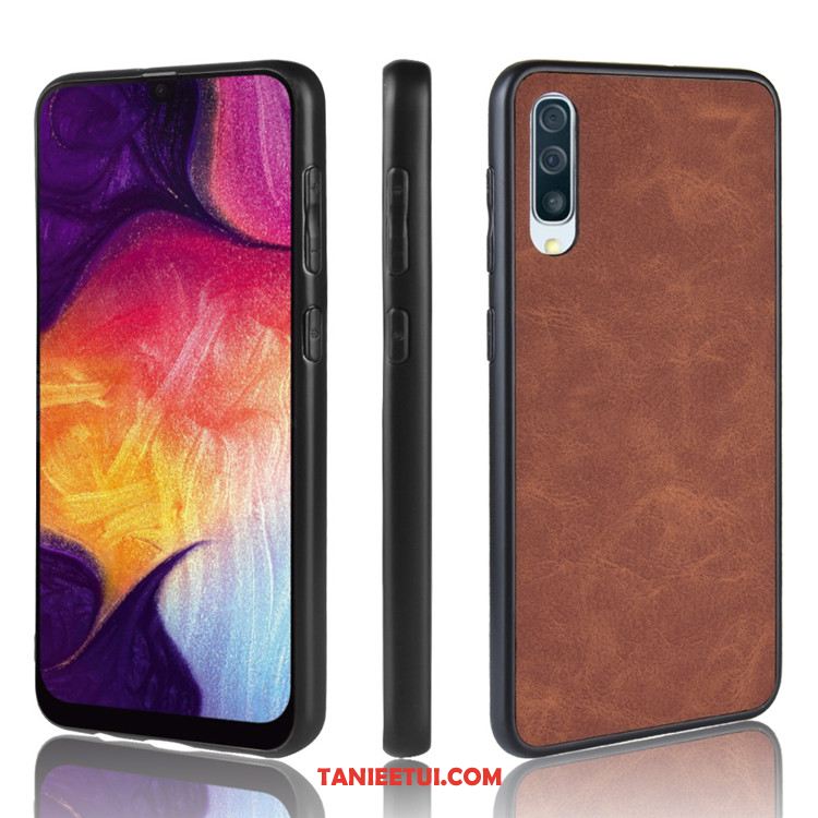 Etui Samsung Galaxy A50 Telefon Komórkowy Ochraniacz All Inclusive, Obudowa Samsung Galaxy A50 Trudno Skóra Gwiazda Braun