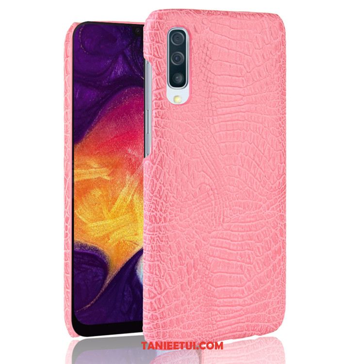 Etui Samsung Galaxy A50 Wzór Krokodyla Ochraniacz Trudno, Futerał Samsung Galaxy A50 Telefon Komórkowy Gwiazda Braun