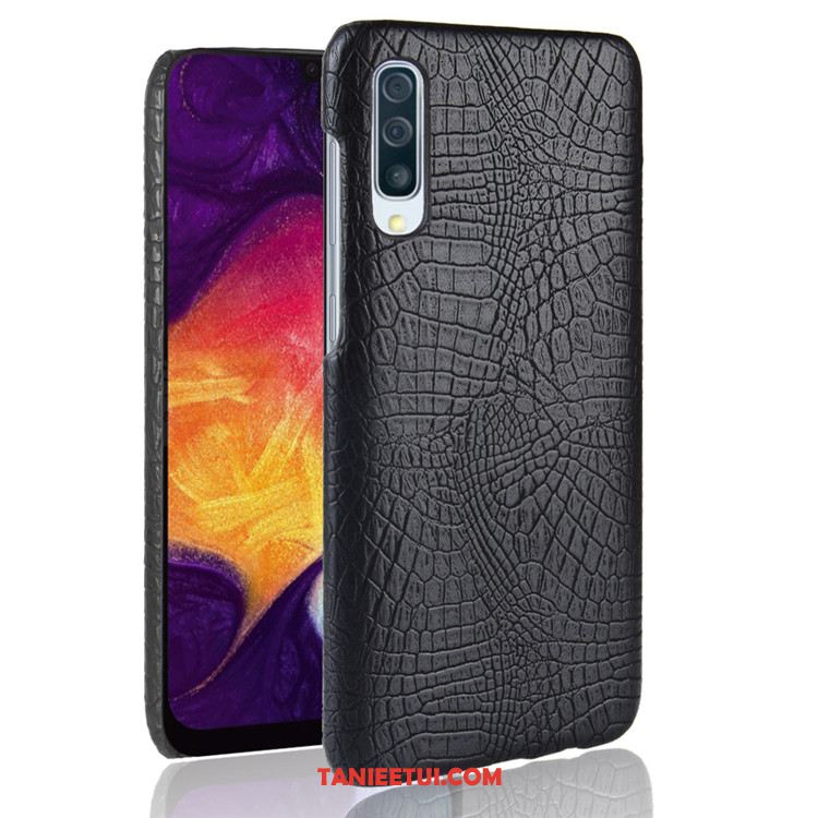 Etui Samsung Galaxy A50 Wzór Krokodyla Ochraniacz Trudno, Futerał Samsung Galaxy A50 Telefon Komórkowy Gwiazda Braun