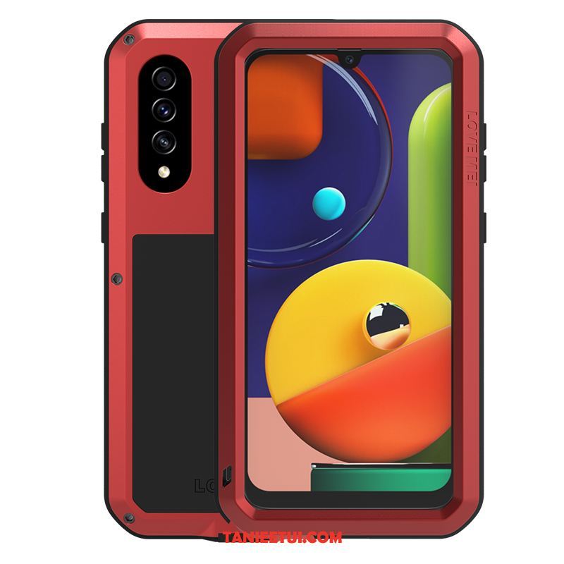 Etui Samsung Galaxy A50s Biały Gruba Anti-fall, Obudowa Samsung Galaxy A50s Trzy Mechanizmy Obronne All Inclusive Ochraniacz