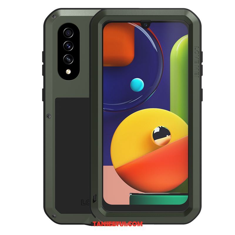 Etui Samsung Galaxy A50s Biały Gruba Anti-fall, Obudowa Samsung Galaxy A50s Trzy Mechanizmy Obronne All Inclusive Ochraniacz