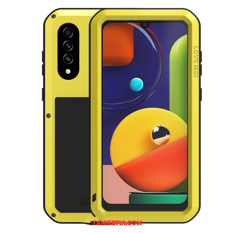 Etui Samsung Galaxy A50s Biały Gruba Anti-fall, Obudowa Samsung Galaxy A50s Trzy Mechanizmy Obronne All Inclusive Ochraniacz