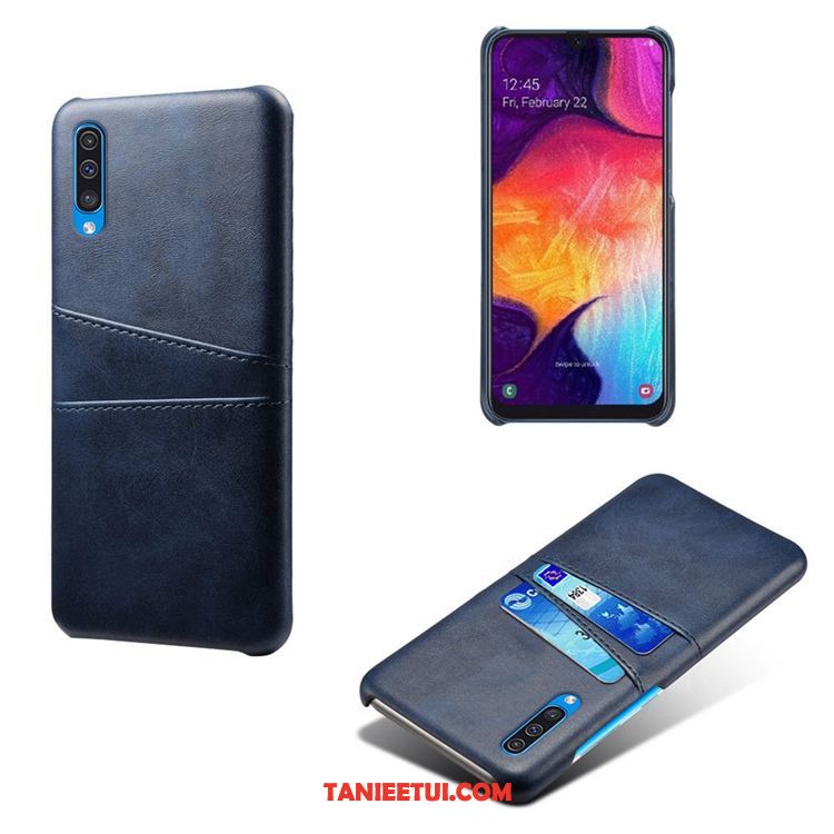 Etui Samsung Galaxy A50s Skóra Karta Mały, Futerał Samsung Galaxy A50s Bydło Anti-fall Gwiazda