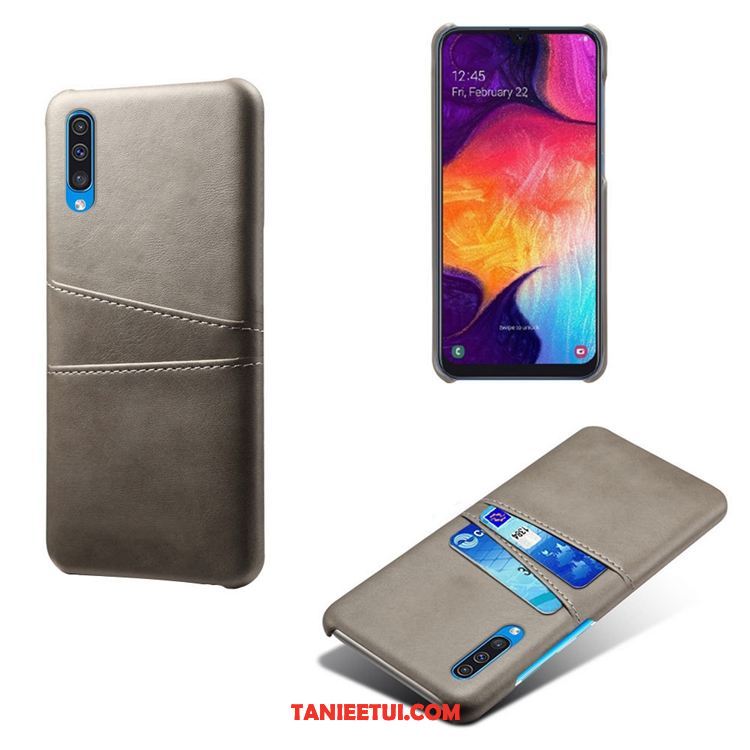 Etui Samsung Galaxy A50s Skóra Karta Mały, Futerał Samsung Galaxy A50s Bydło Anti-fall Gwiazda