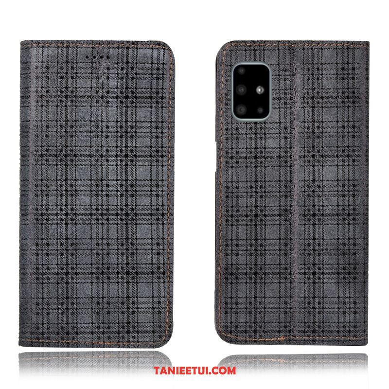 Etui Samsung Galaxy A51 Anti-fall Czerwony Aksamit, Futerał Samsung Galaxy A51 Wzór All Inclusive Telefon Komórkowy