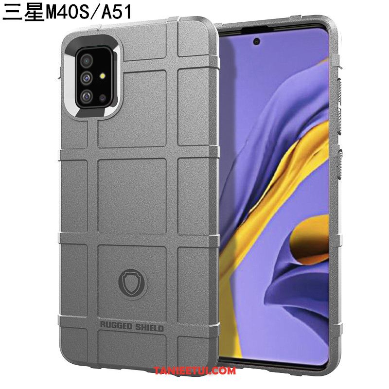 Etui Samsung Galaxy A51 Magnetyzm All Inclusive Miękki, Obudowa Samsung Galaxy A51 Niebieski Trzy Mechanizmy Obronne Telefon Komórkowy