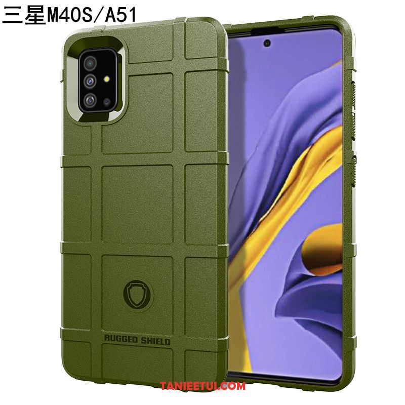 Etui Samsung Galaxy A51 Magnetyzm All Inclusive Miękki, Obudowa Samsung Galaxy A51 Niebieski Trzy Mechanizmy Obronne Telefon Komórkowy