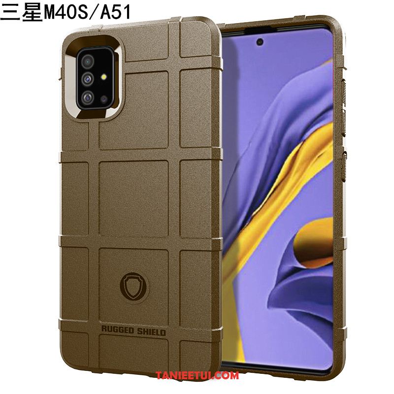 Etui Samsung Galaxy A51 Magnetyzm All Inclusive Miękki, Obudowa Samsung Galaxy A51 Niebieski Trzy Mechanizmy Obronne Telefon Komórkowy