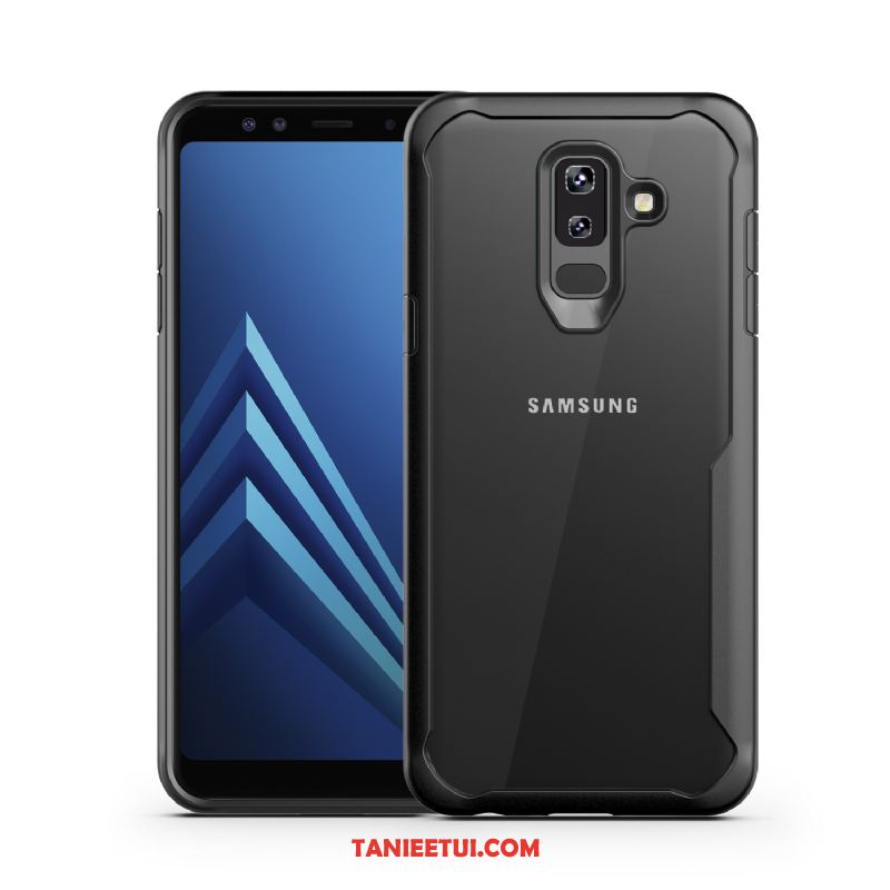 Etui Samsung Galaxy A6+ Anti-fall Gwiazda Silikonowe, Pokrowce Samsung Galaxy A6+ Ochraniacz Przezroczysty Szary