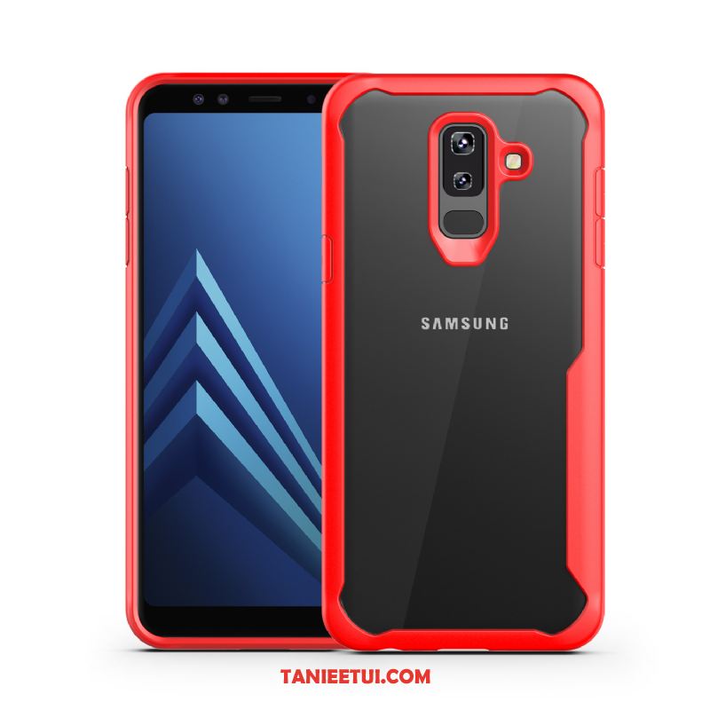 Etui Samsung Galaxy A6+ Anti-fall Gwiazda Silikonowe, Pokrowce Samsung Galaxy A6+ Ochraniacz Przezroczysty Szary