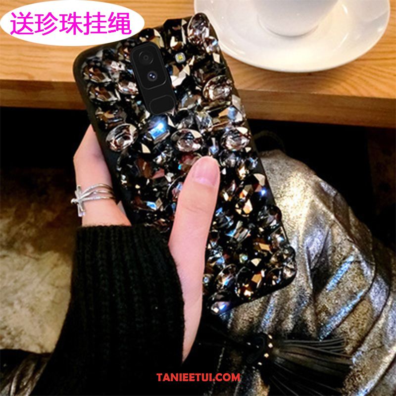 Etui Samsung Galaxy A6 Gwiazda Telefon Komórkowy Rhinestone, Obudowa Samsung Galaxy A6 Czerwony Ochraniacz