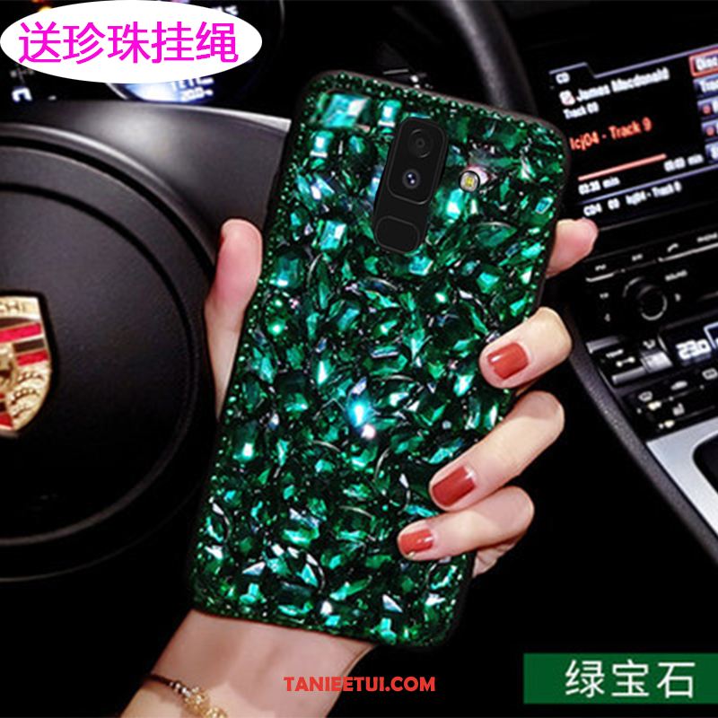 Etui Samsung Galaxy A6 Gwiazda Telefon Komórkowy Rhinestone, Obudowa Samsung Galaxy A6 Czerwony Ochraniacz