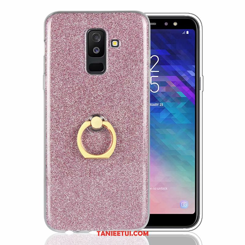 Etui Samsung Galaxy A6+ Miękki Telefon Komórkowy Szary, Obudowa Samsung Galaxy A6+ Silikonowe Gwiazda Wspornik