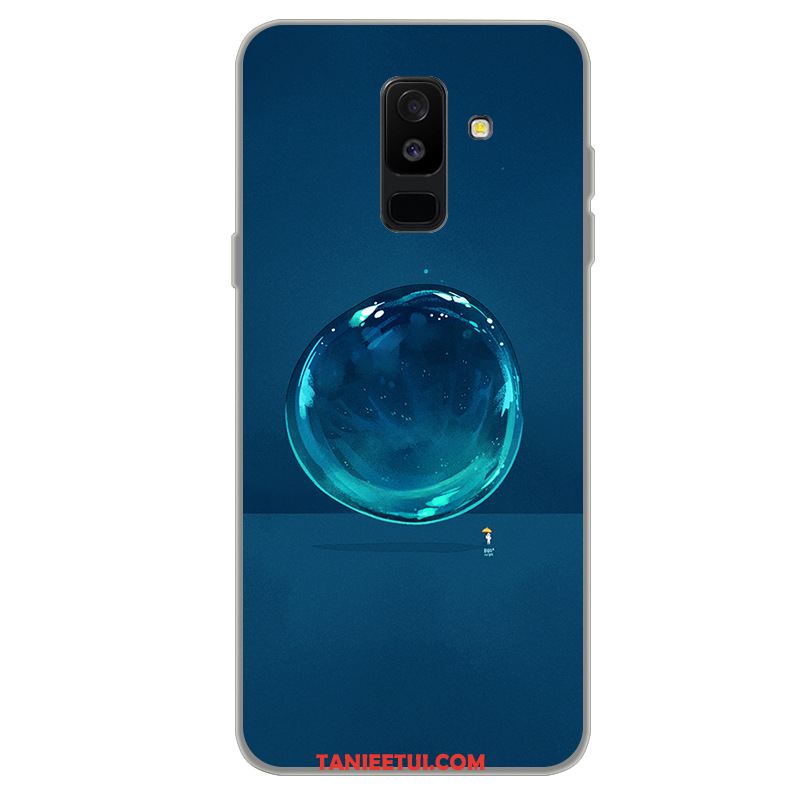 Etui Samsung Galaxy A6+ Niebieski Anti-fall Proste, Obudowa Samsung Galaxy A6+ Gwiazda Ochraniacz Silikonowe