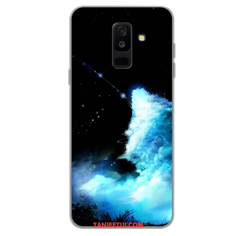 Etui Samsung Galaxy A6+ Niebieski Anti-fall Proste, Obudowa Samsung Galaxy A6+ Gwiazda Ochraniacz Silikonowe