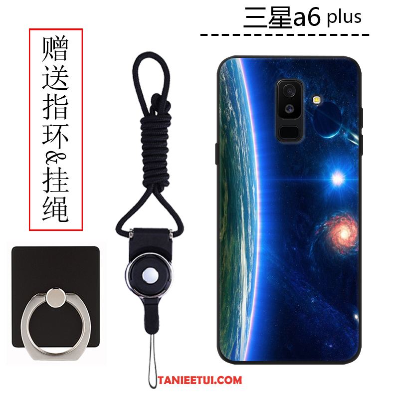 Etui Samsung Galaxy A6+ Niebieski Telefon Komórkowy Gwiazda, Pokrowce Samsung Galaxy A6+ Ochraniacz Tendencja Silikonowe