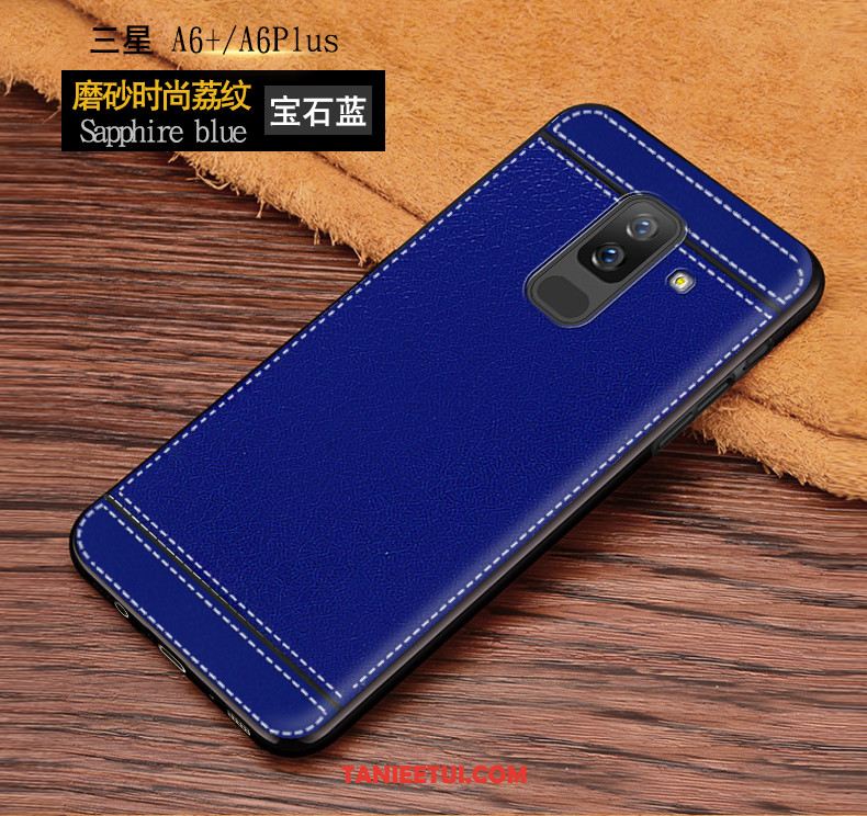 Etui Samsung Galaxy A6+ Ochraniacz Nubuku Czerwony, Pokrowce Samsung Galaxy A6+ Telefon Komórkowy Tendencja All Inclusive