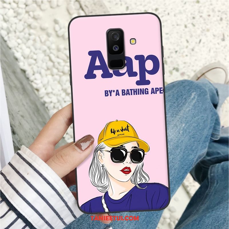 Etui Samsung Galaxy A6+ Telefon Komórkowy Gwiazda Miękki, Obudowa Samsung Galaxy A6+ Niebieski Ochraniacz Anti-fall