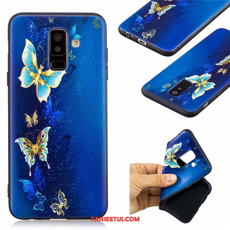 Etui Samsung Galaxy A6+ Telefon Komórkowy Ochraniacz Kreskówka, Futerał Samsung Galaxy A6+ Anti-fall Gwiazda Niebieski