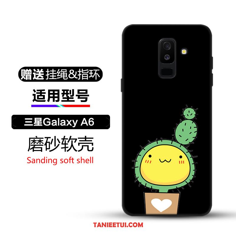 Etui Samsung Galaxy A6+ Tendencja Ochraniacz Telefon Komórkowy, Obudowa Samsung Galaxy A6+ Czarny Anti-fall Kreatywne