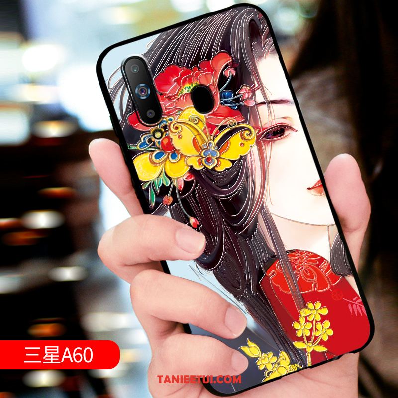 Etui Samsung Galaxy A60 Gwiazda Telefon Komórkowy Czerwony, Obudowa Samsung Galaxy A60 Ochraniacz Dostosowane