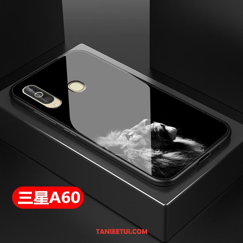 Etui Samsung Galaxy A60 Kreatywne Szkło Gwiazda, Obudowa Samsung Galaxy A60 All Inclusive Czarny Anti-fall