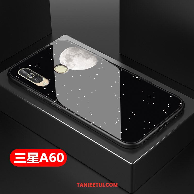 Etui Samsung Galaxy A60 Kreatywne Szkło Gwiazda, Obudowa Samsung Galaxy A60 All Inclusive Czarny Anti-fall