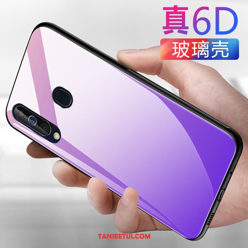 Etui Samsung Galaxy A60 Proste Telefon Komórkowy Szkło, Obudowa Samsung Galaxy A60 Lustro Czyste Niebieski