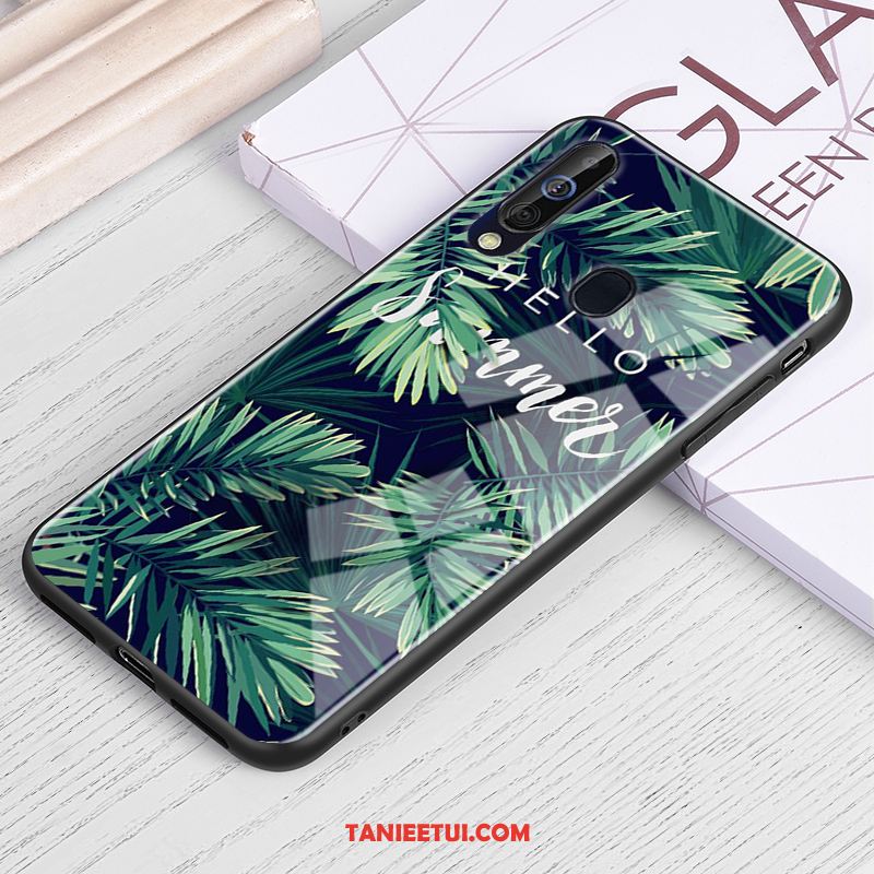 Etui Samsung Galaxy A60 Szkło Obraz Olejny Niebieski, Futerał Samsung Galaxy A60 Tendencja Gwiaździsty Telefon Komórkowy