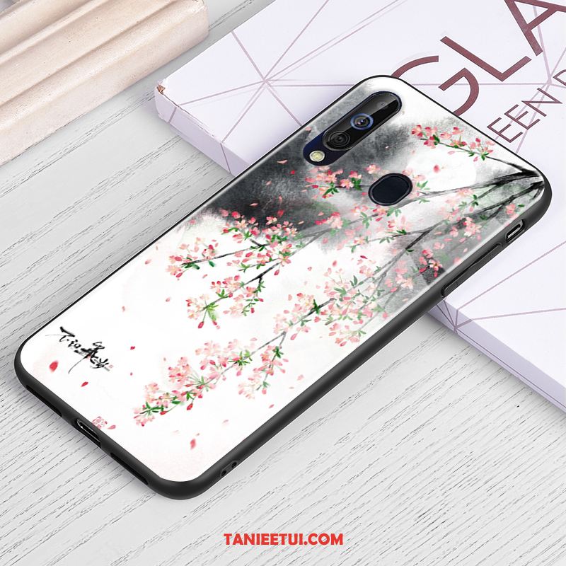 Etui Samsung Galaxy A60 Szkło Obraz Olejny Niebieski, Futerał Samsung Galaxy A60 Tendencja Gwiaździsty Telefon Komórkowy