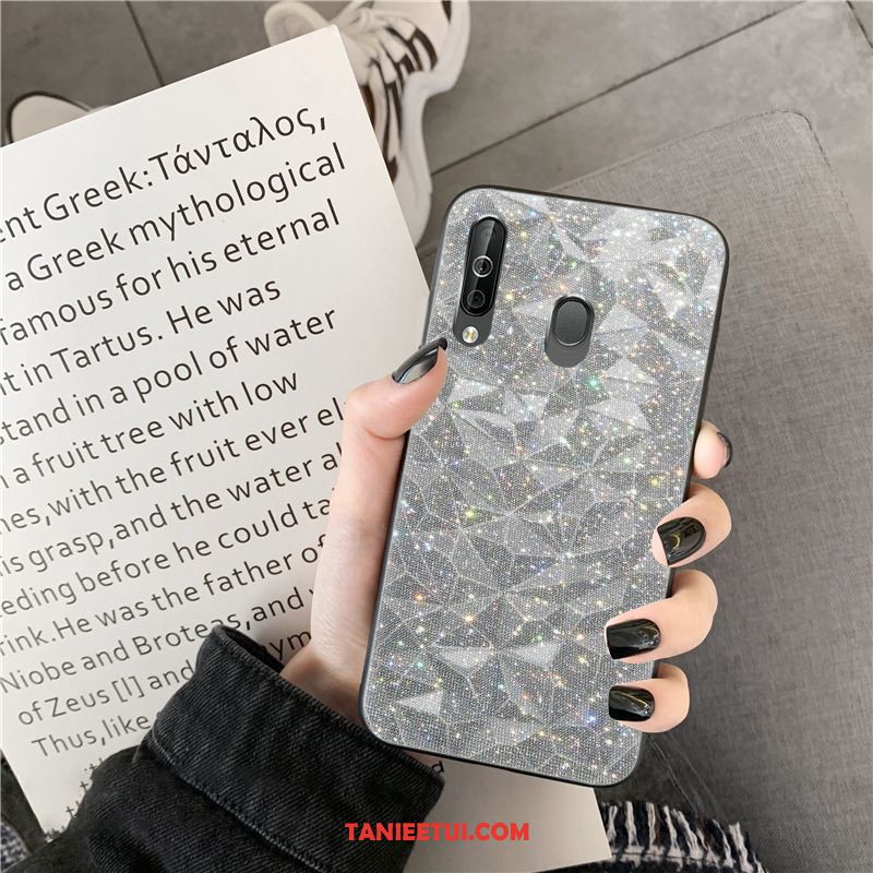 Etui Samsung Galaxy A60 Telefon Komórkowy Biały Gwiazda, Obudowa Samsung Galaxy A60 Czerwony Netto Kształt Diamentu Jasny