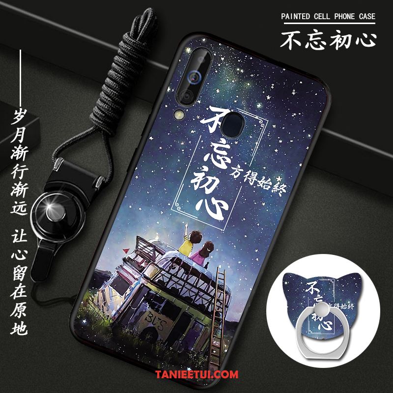 Etui Samsung Galaxy A60 Wspornik Miękki Telefon Komórkowy, Obudowa Samsung Galaxy A60 Czerwony Netto Ochraniacz Gwiazda