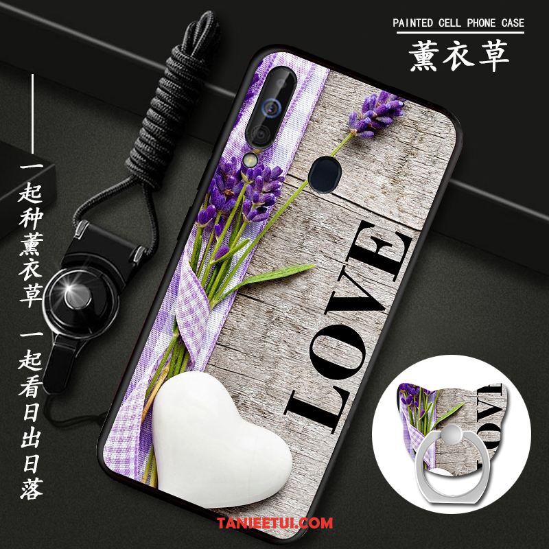 Etui Samsung Galaxy A60 Wspornik Miękki Telefon Komórkowy, Obudowa Samsung Galaxy A60 Czerwony Netto Ochraniacz Gwiazda