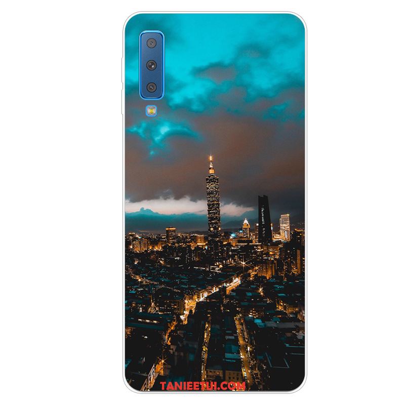 Etui Samsung Galaxy A7 2018 Anti-fall Gwiazda Telefon Komórkowy, Futerał Samsung Galaxy A7 2018 Niebieski Ochraniacz