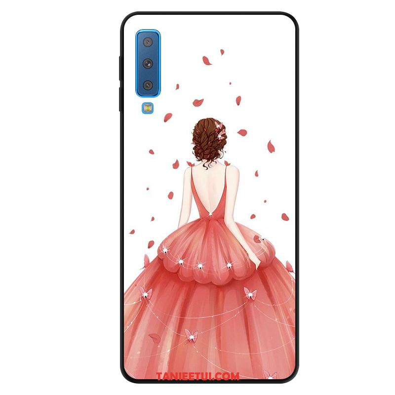 Etui Samsung Galaxy A7 2018 Gazy Niebieski Anti-fall, Obudowa Samsung Galaxy A7 2018 Ochraniacz Gwiazda Telefon Komórkowy