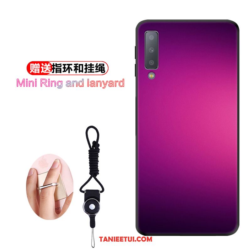 Etui Samsung Galaxy A7 2018 Gradient Ochraniacz Kreatywne, Obudowa Samsung Galaxy A7 2018 Purpurowy Gwiazda Telefon Komórkowy