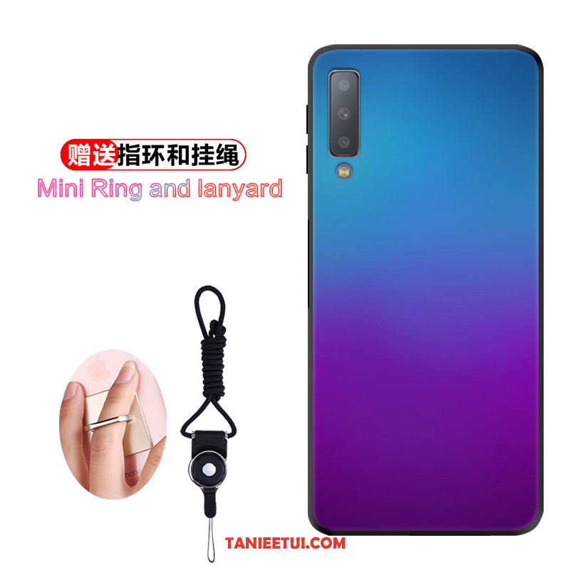 Etui Samsung Galaxy A7 2018 Gradient Ochraniacz Kreatywne, Obudowa Samsung Galaxy A7 2018 Purpurowy Gwiazda Telefon Komórkowy