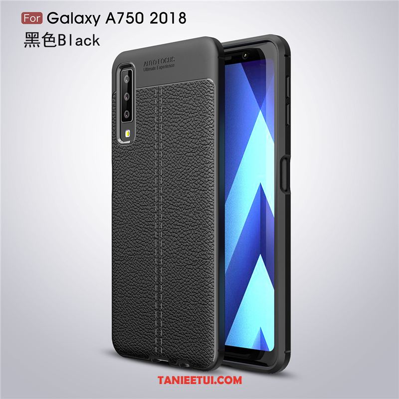 Etui Samsung Galaxy A7 2018 Nowy Ochraniacz Silikonowe, Obudowa Samsung Galaxy A7 2018 Osobowość Anti-fall Szary