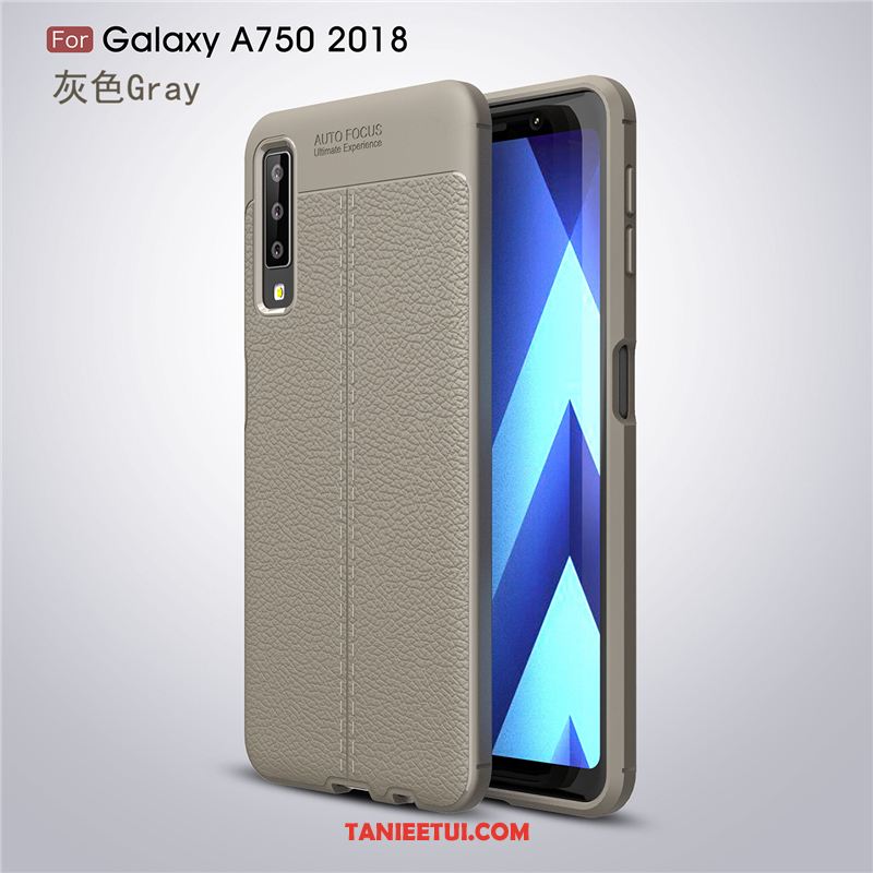 Etui Samsung Galaxy A7 2018 Nowy Ochraniacz Silikonowe, Obudowa Samsung Galaxy A7 2018 Osobowość Anti-fall Szary