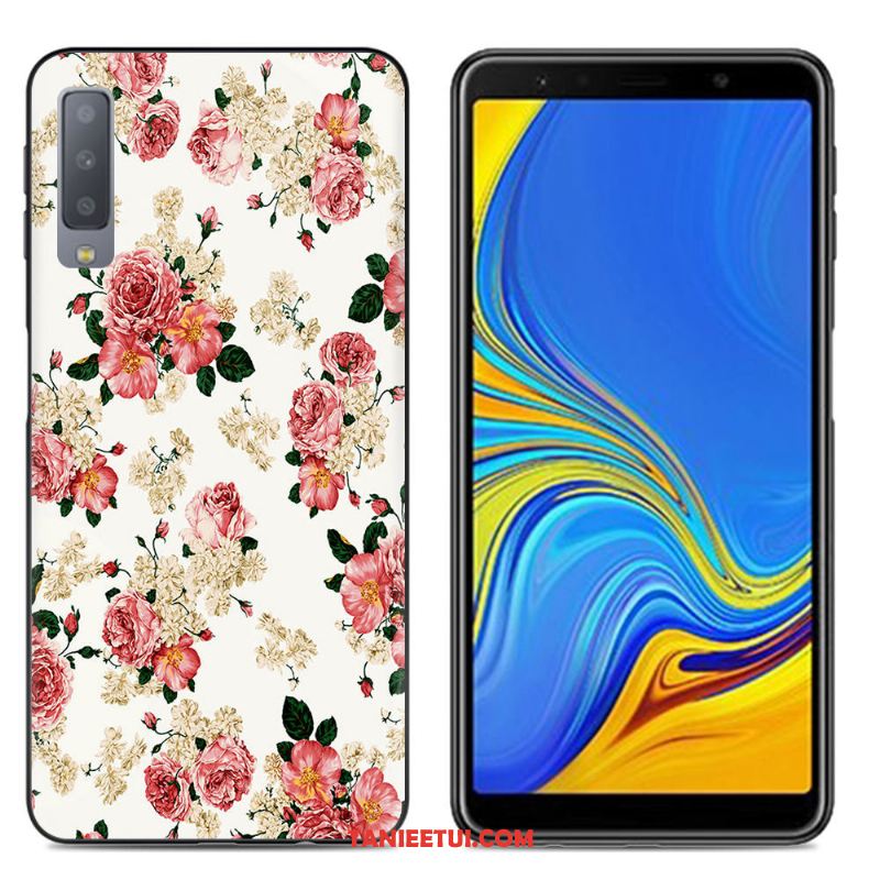 Etui Samsung Galaxy A7 2018 Telefon Komórkowy Kreatywne Różowe, Pokrowce Samsung Galaxy A7 2018 Miękki Ochraniacz Gwiazda