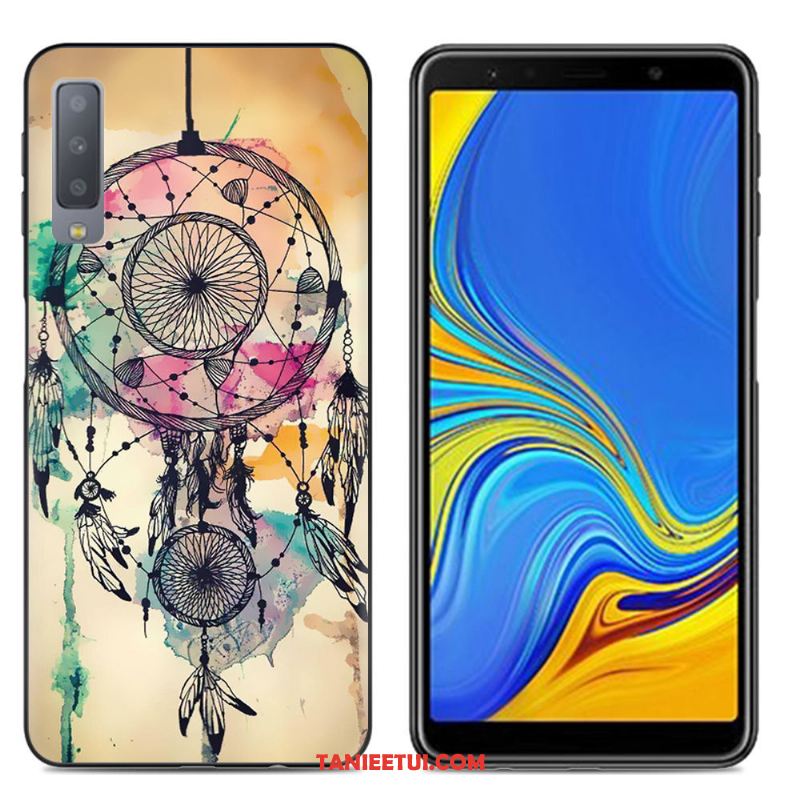 Etui Samsung Galaxy A7 2018 Telefon Komórkowy Kreatywne Różowe, Pokrowce Samsung Galaxy A7 2018 Miękki Ochraniacz Gwiazda