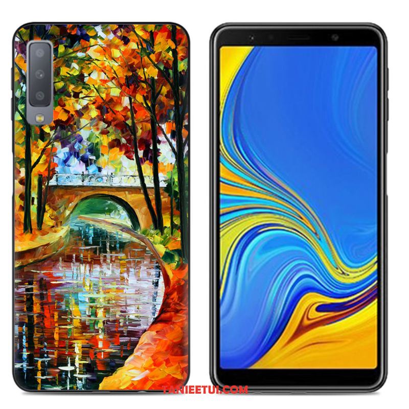 Etui Samsung Galaxy A7 2018 Telefon Komórkowy Kreatywne Różowe, Pokrowce Samsung Galaxy A7 2018 Miękki Ochraniacz Gwiazda