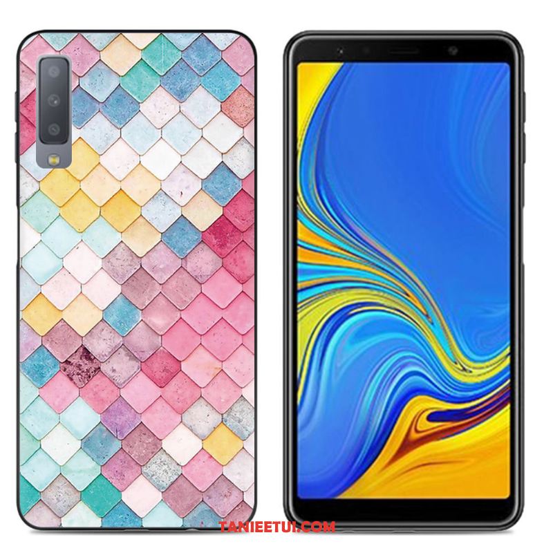 Etui Samsung Galaxy A7 2018 Telefon Komórkowy Kreatywne Różowe, Pokrowce Samsung Galaxy A7 2018 Miękki Ochraniacz Gwiazda