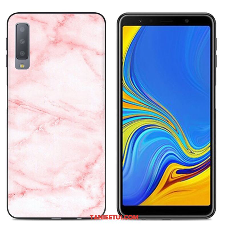 Etui Samsung Galaxy A7 2018 Telefon Komórkowy Kreatywne Różowe, Pokrowce Samsung Galaxy A7 2018 Miękki Ochraniacz Gwiazda