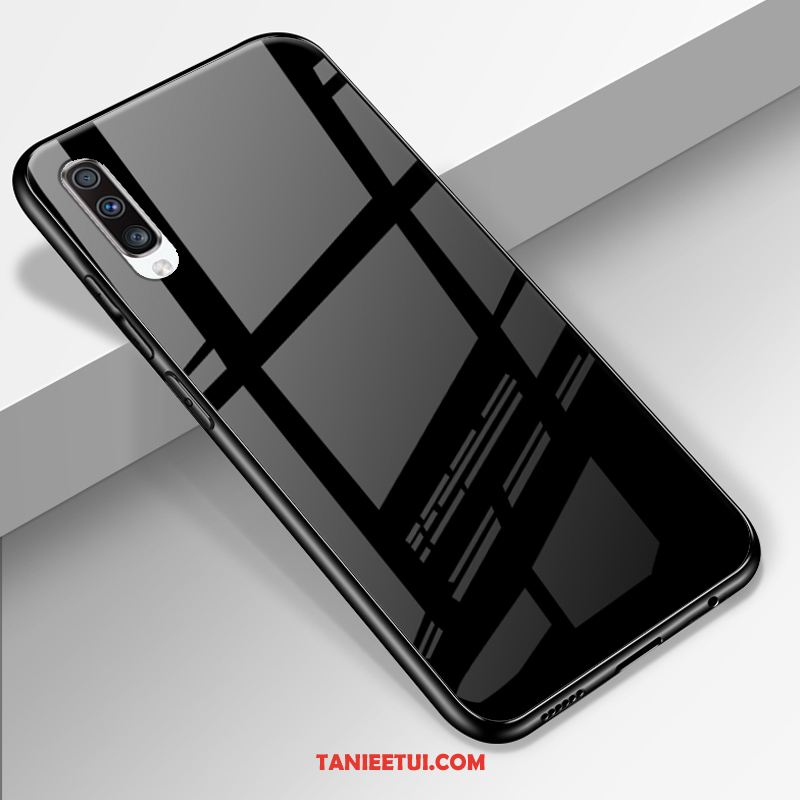 Etui Samsung Galaxy A70 Czarny Miękki Szkło, Futerał Samsung Galaxy A70 Anti-fall Silikonowe Jednolity Kolor