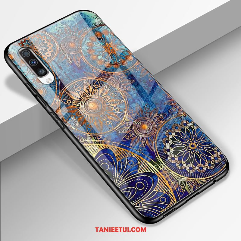 Etui Samsung Galaxy A70 Niebieski Zakochani All Inclusive, Futerał Samsung Galaxy A70 Anti-fall Lustro Ochraniacz