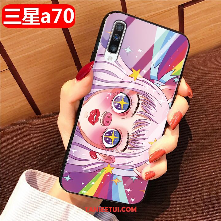 Etui Samsung Galaxy A70 Piękny Gwiazda Silikonowe, Obudowa Samsung Galaxy A70 Anti-fall Ochraniacz All Inclusive