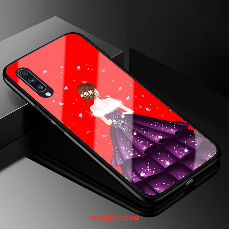 Etui Samsung Galaxy A70 Telefon Komórkowy Anti-fall Tendencja, Pokrowce Samsung Galaxy A70 Szkło Gwiazda Czarny