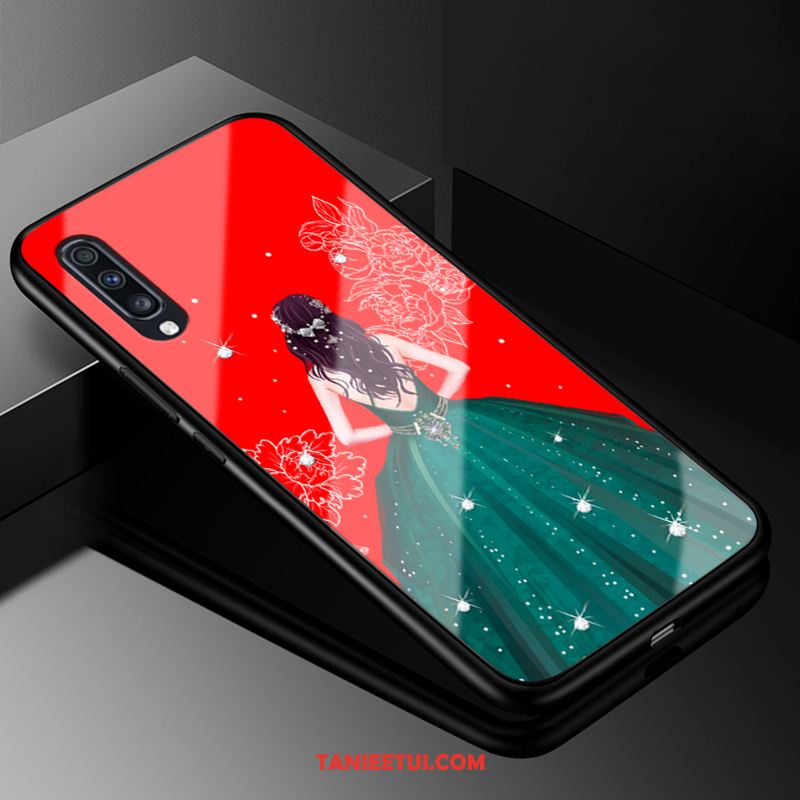 Etui Samsung Galaxy A70 Telefon Komórkowy Anti-fall Tendencja, Pokrowce Samsung Galaxy A70 Szkło Gwiazda Czarny